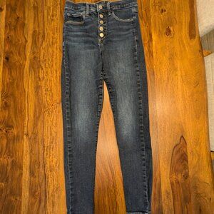 GAP High Rise Button Fly Favourite Jegging, Size 26/2Reg